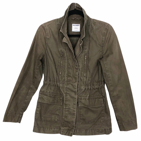 Old Navy Jackets & Blazers - Old Navy Cinched Waist Military Long Field Jacket